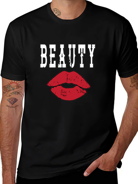 Beauty Lips Graphic Tee - Unisex Fashion T-Shirt