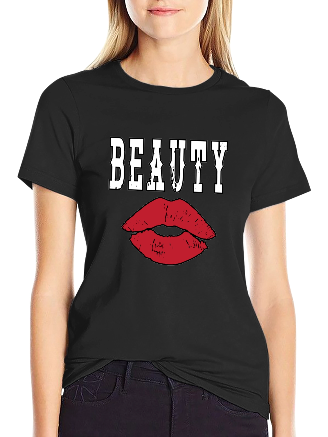 Beauty Lips Graphic Tee - Unisex Fashion T-Shirt