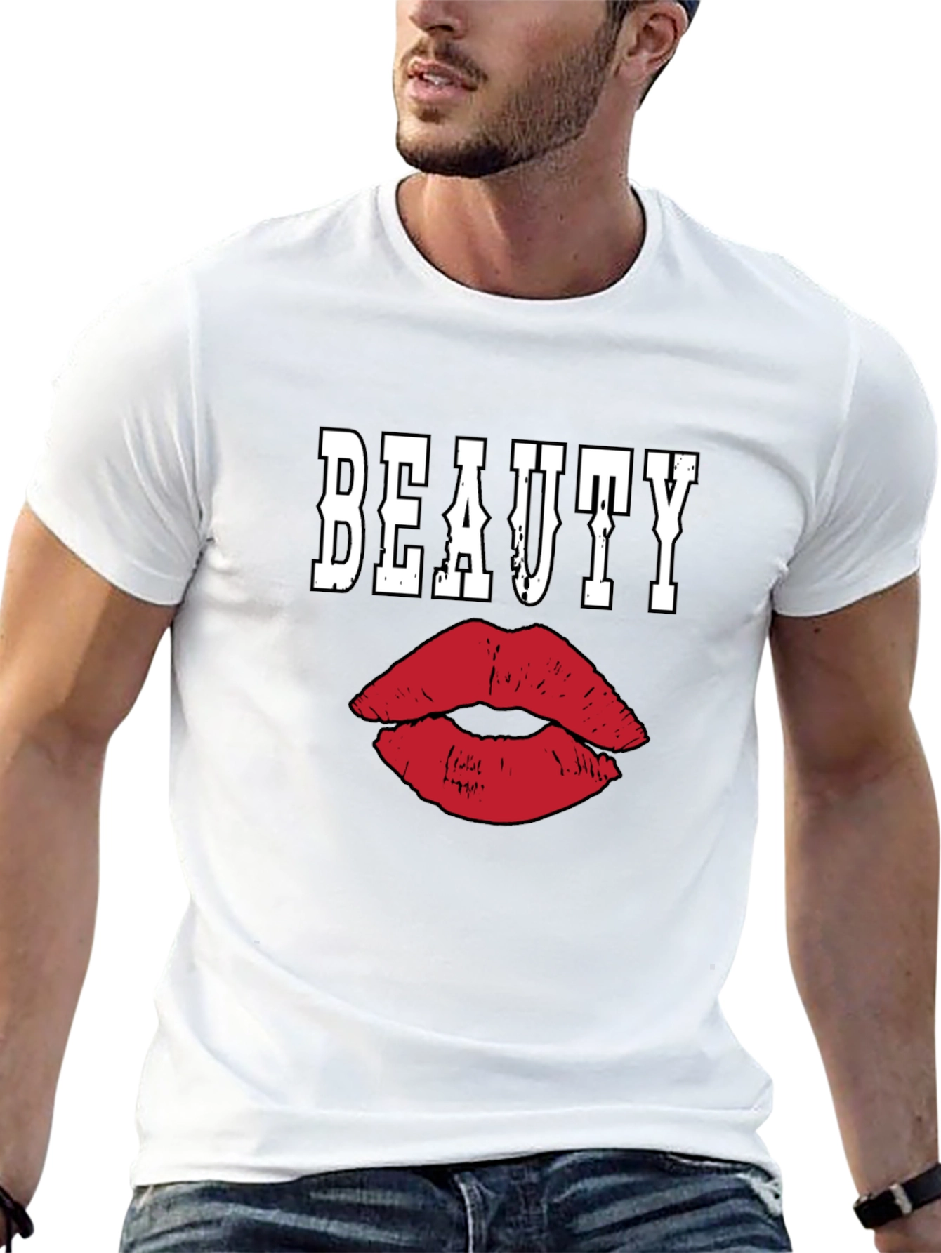 Beauty Lips Graphic Tee - Unisex Fashion T-Shirt
