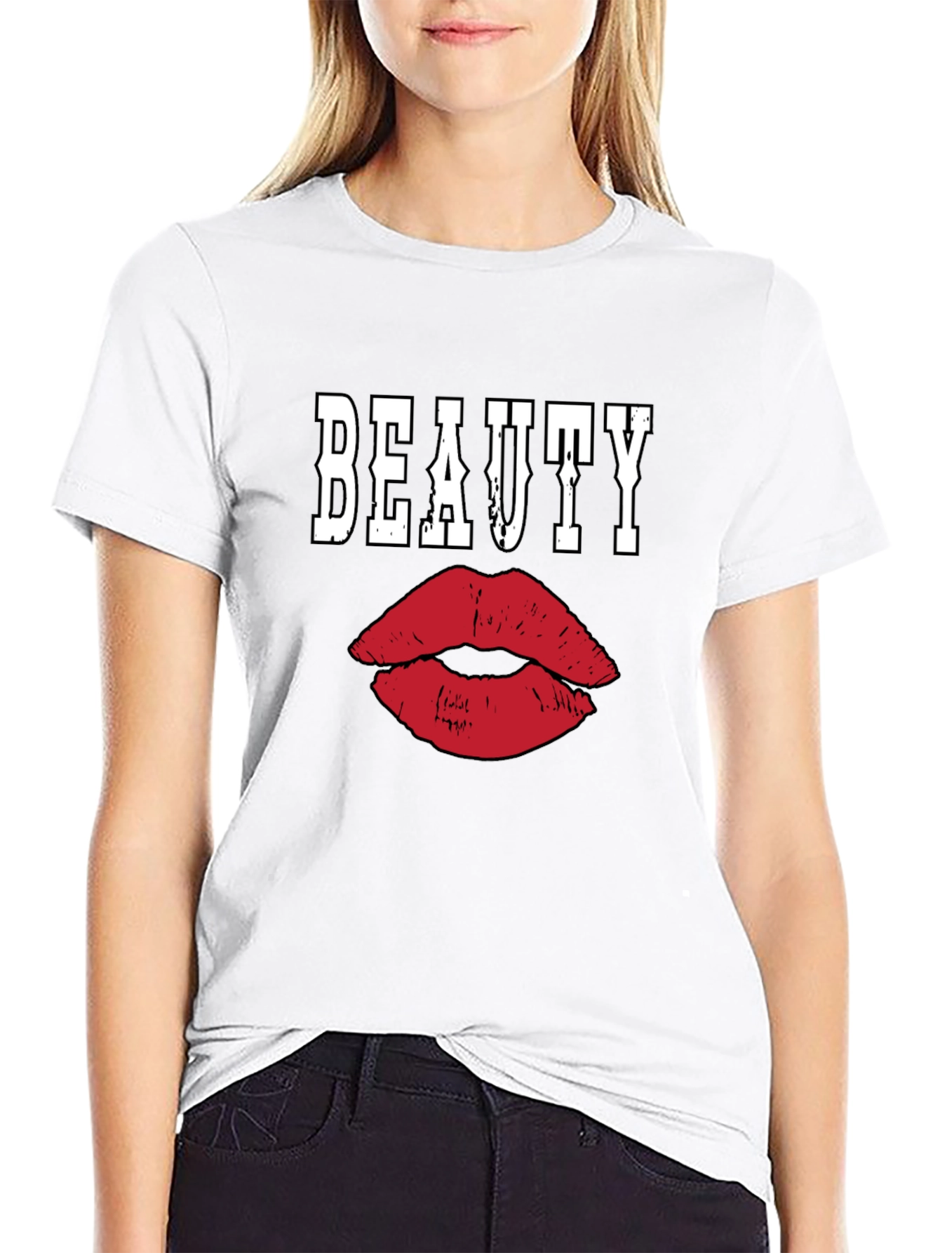 Beauty Lips Graphic Tee - Unisex Fashion T-Shirt