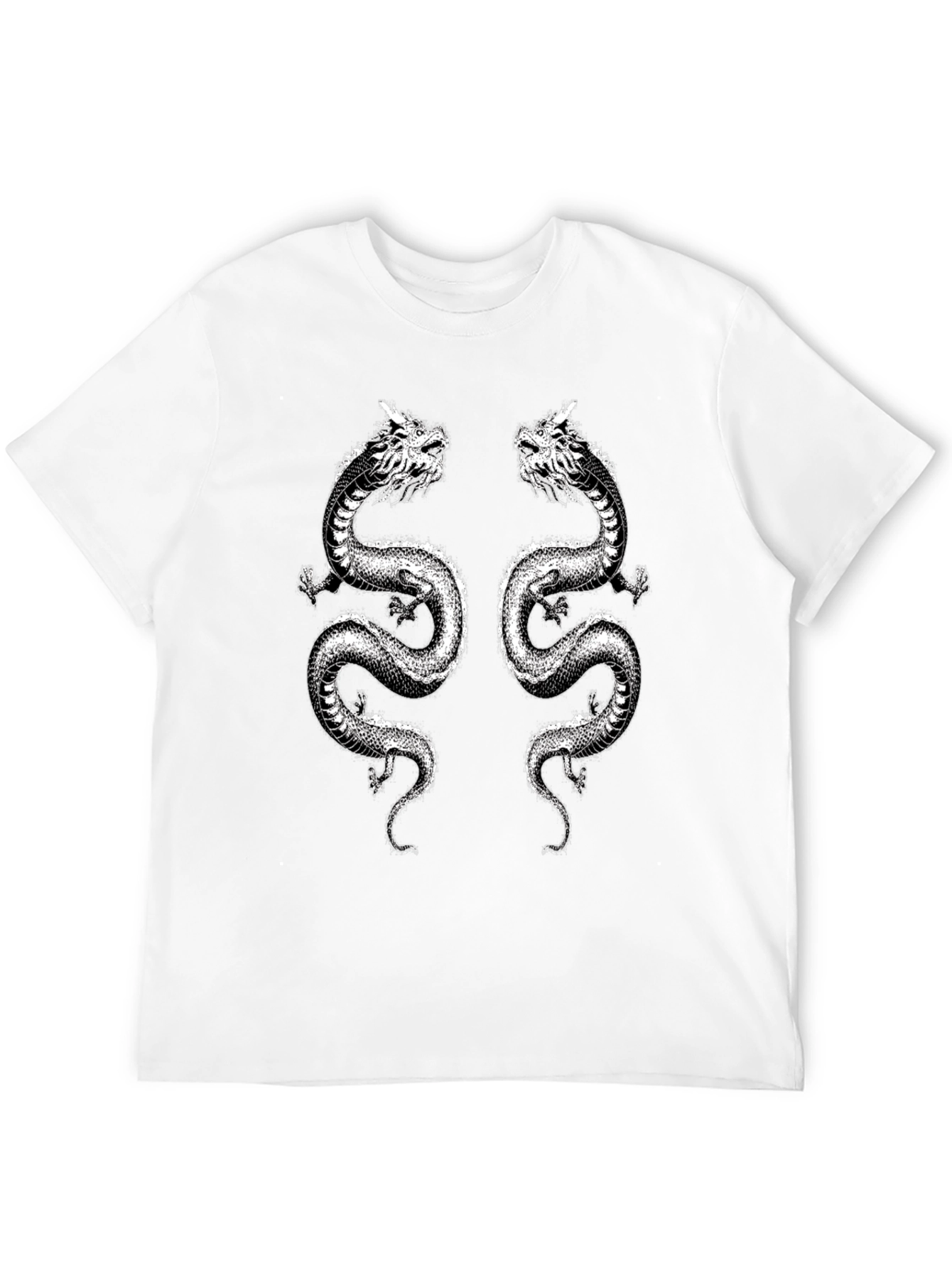 Dragon Print Black T-Shirt