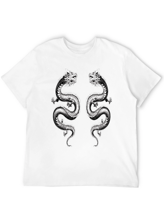 Dragon Print Black T-Shirt