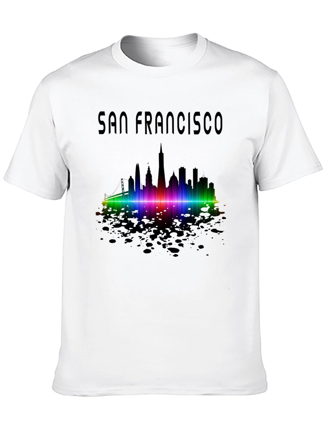 San Francisco Skyline Graphic Tee - Black T-Shirt