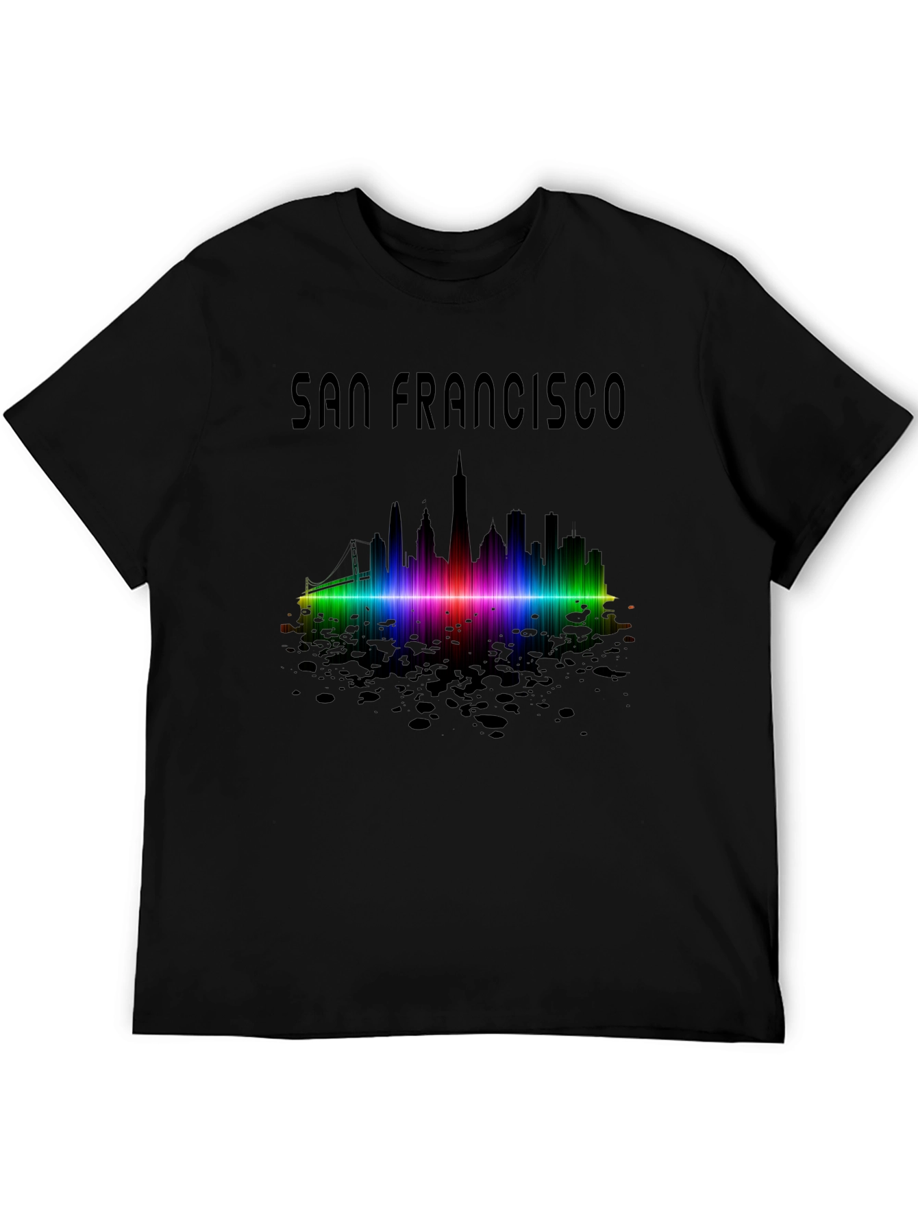 San Francisco Skyline Graphic Tee - Black T-Shirt