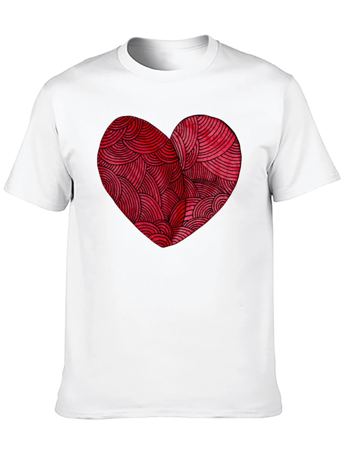 Heart Graphic Tee - Mens Black T-Shirt