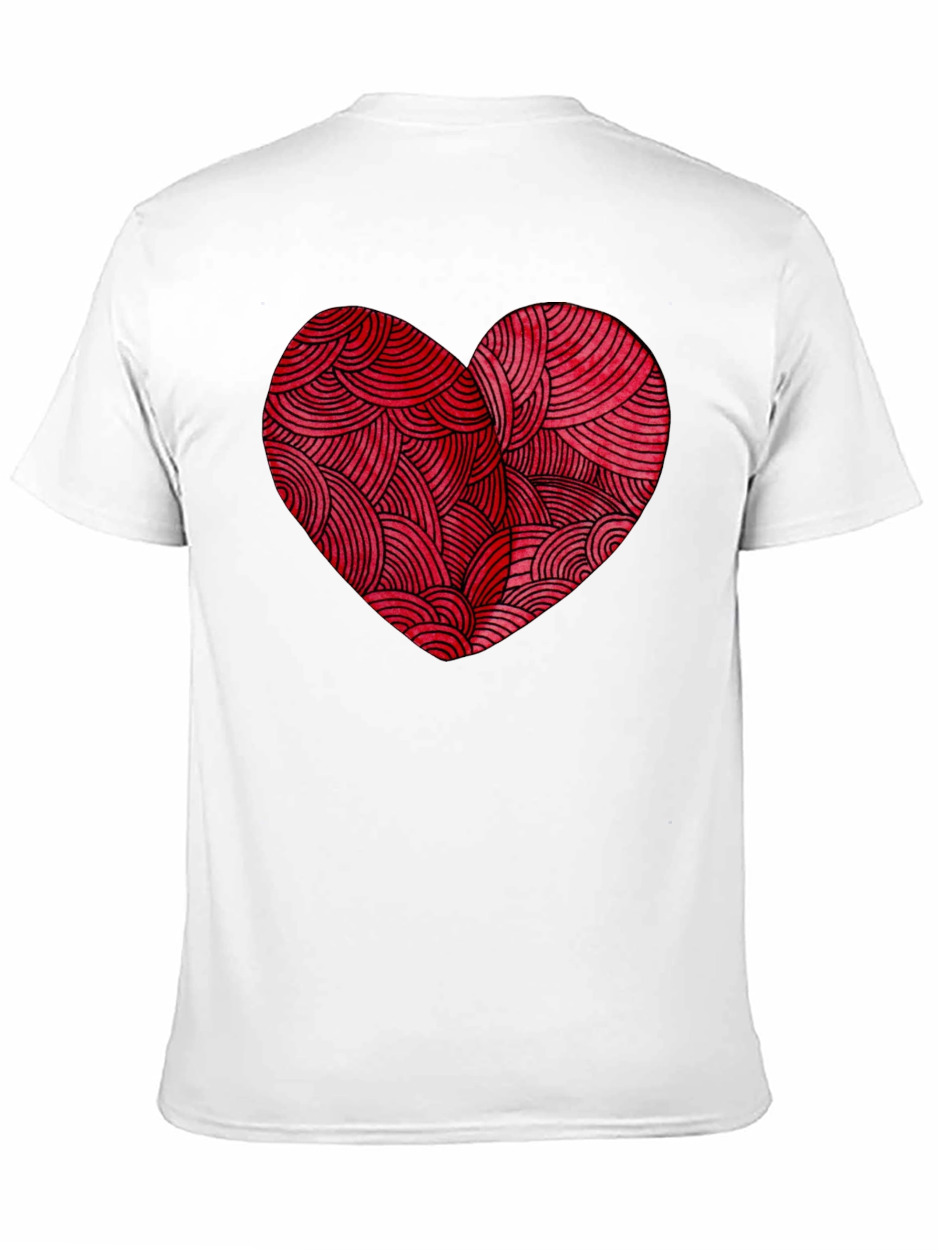 Heart Graphic Tee - Mens Black T-Shirt