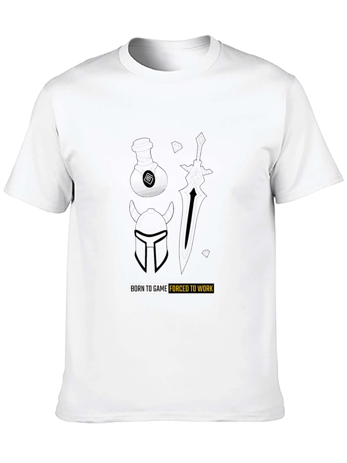 Born to Game T-Shirt - Black Graphic Tee