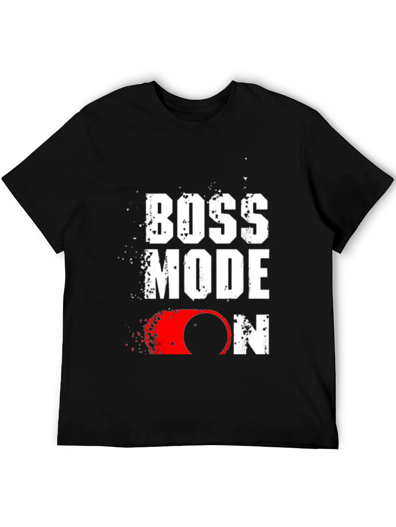 Boss Mode ON Graphic Tee - Black T-Shirt
