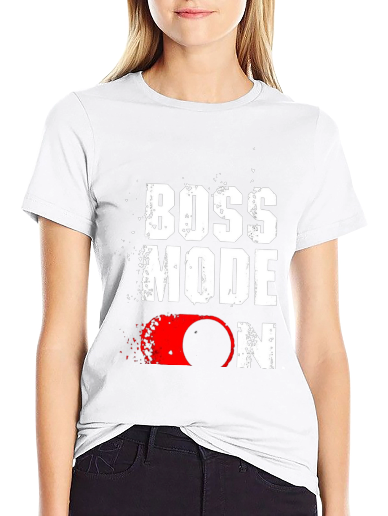 Boss Mode ON Graphic Tee - Black T-Shirt