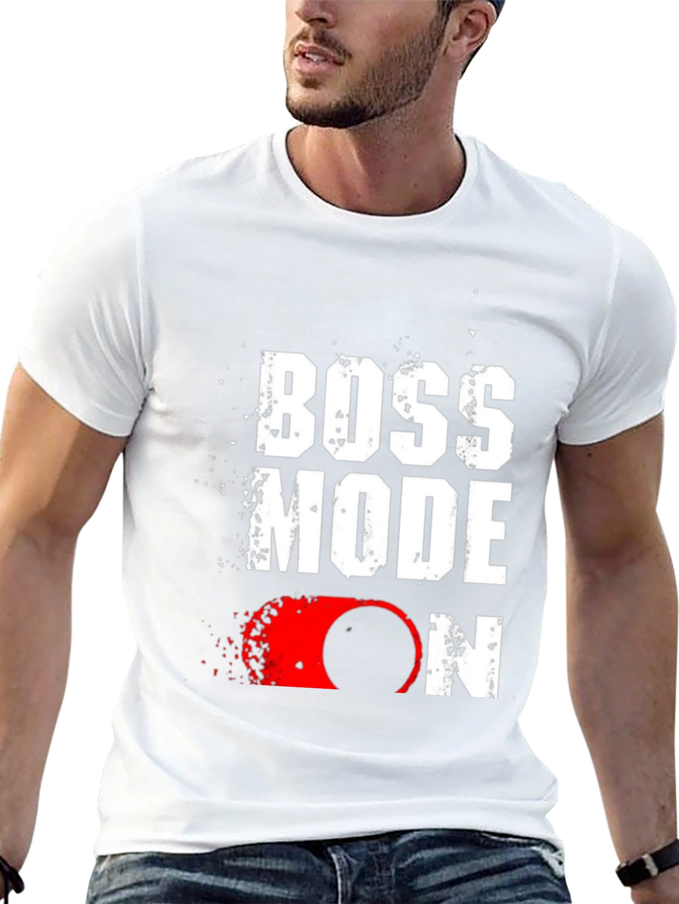 Boss Mode ON Graphic Tee - Black T-Shirt