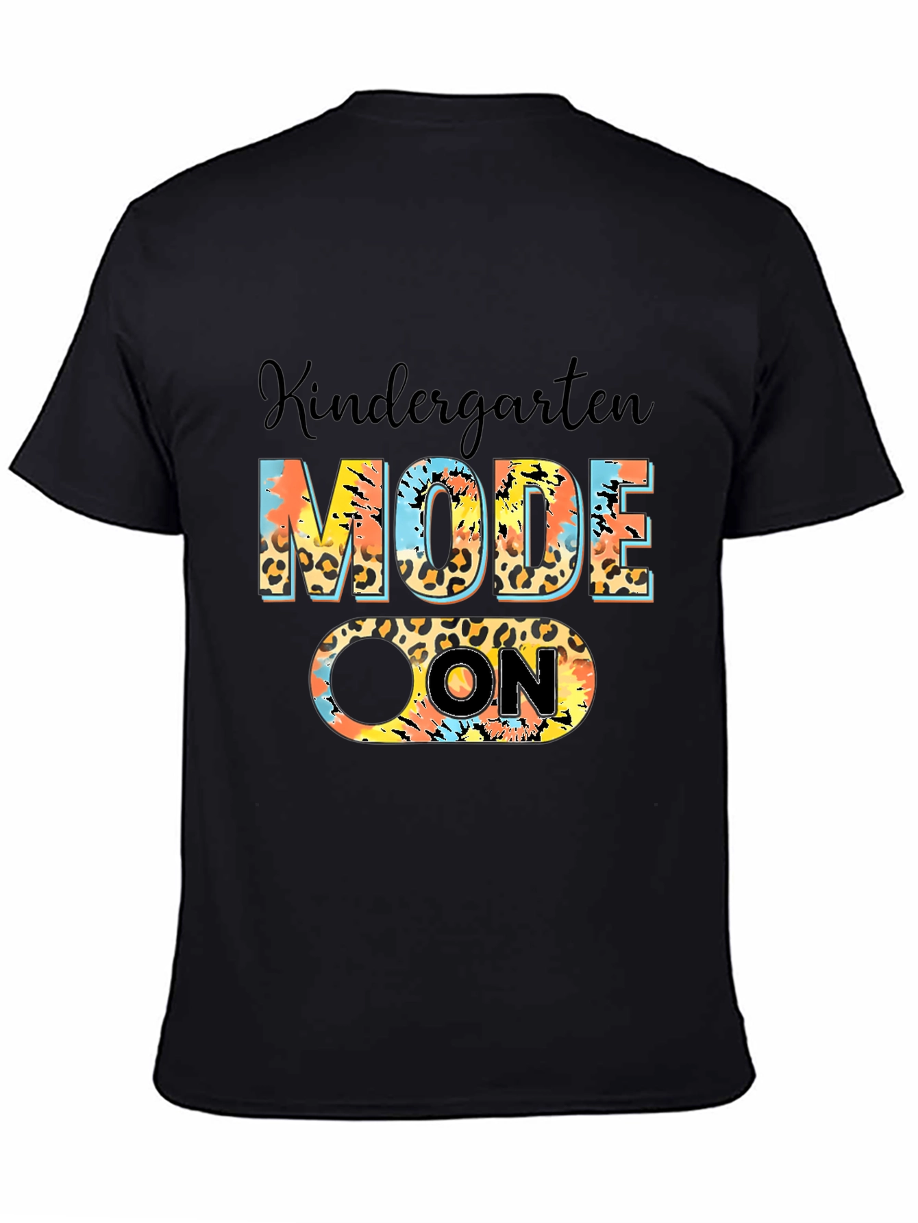 Kindergarten Mode On Black T-Shirt
