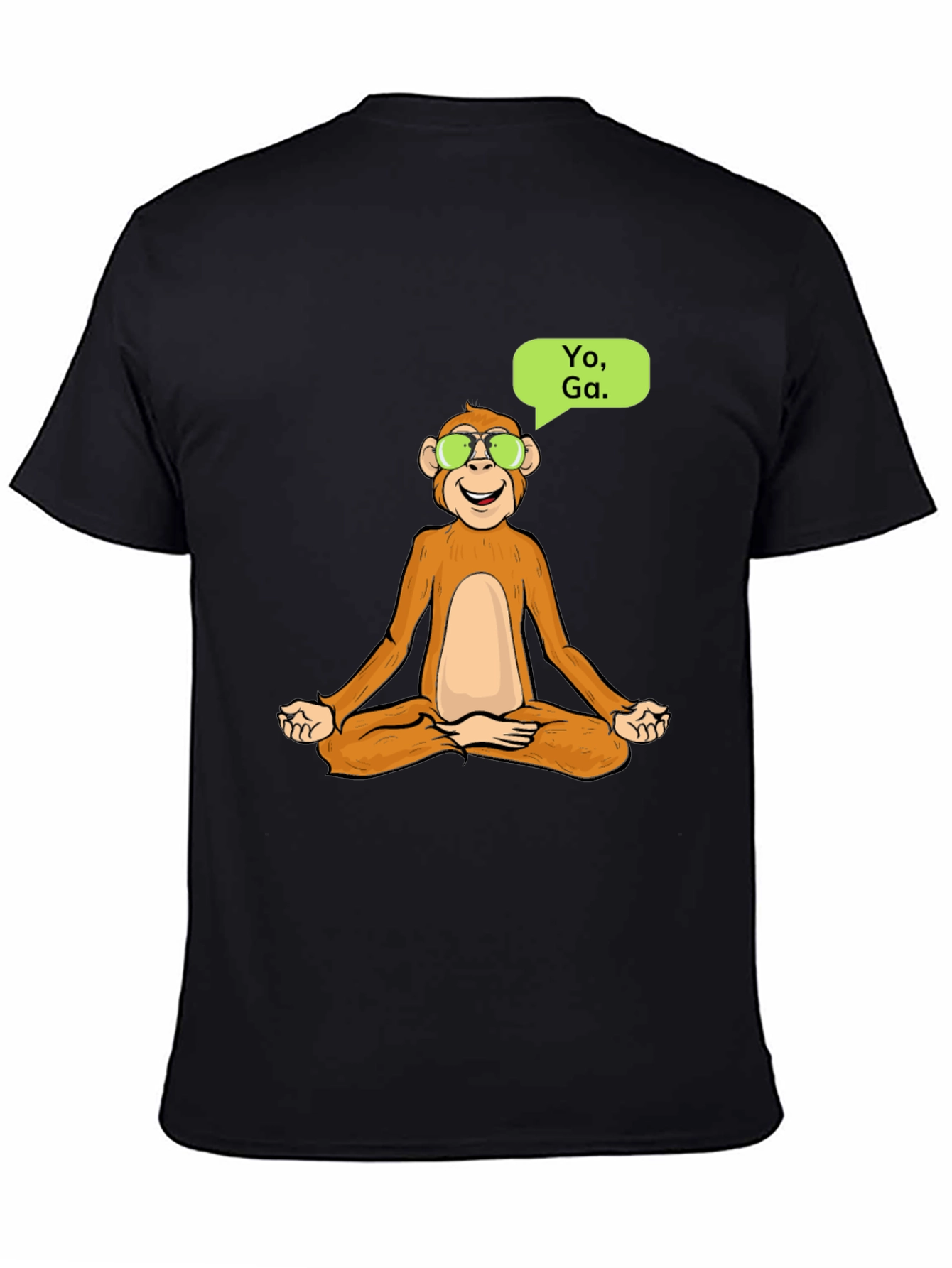 Yoga Monkey T-Shirt - Meditating Ape Cool Design