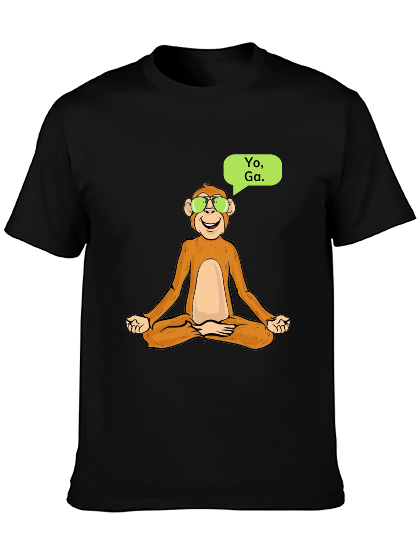 Yoga Monkey T-Shirt - Meditating Ape Cool Design