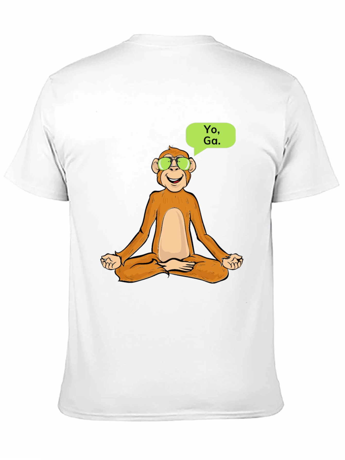 Yoga Monkey T-Shirt - Meditating Ape Cool Design