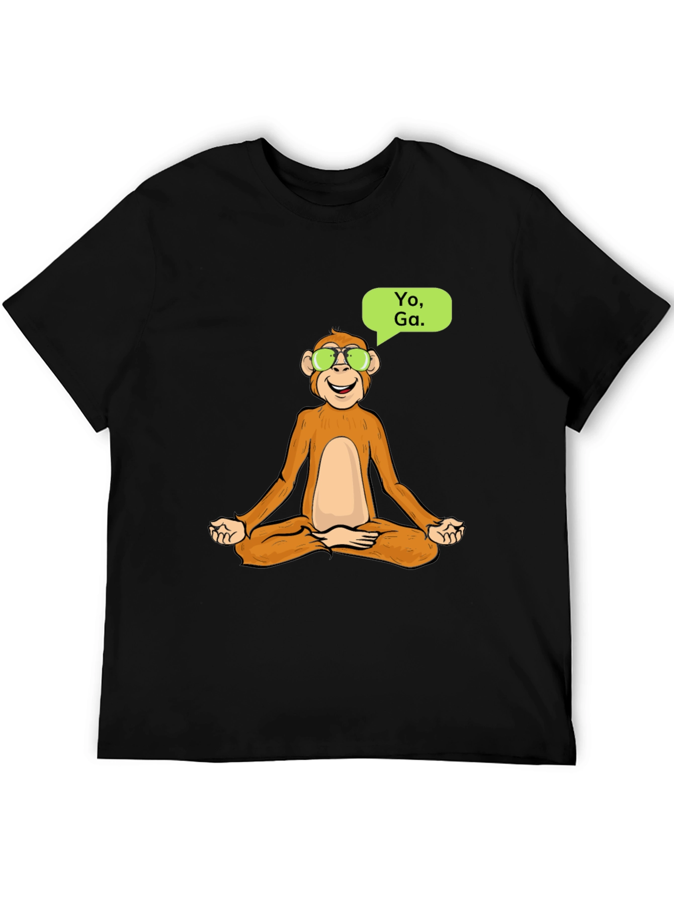 Yoga Monkey T-Shirt - Meditating Ape Cool Design