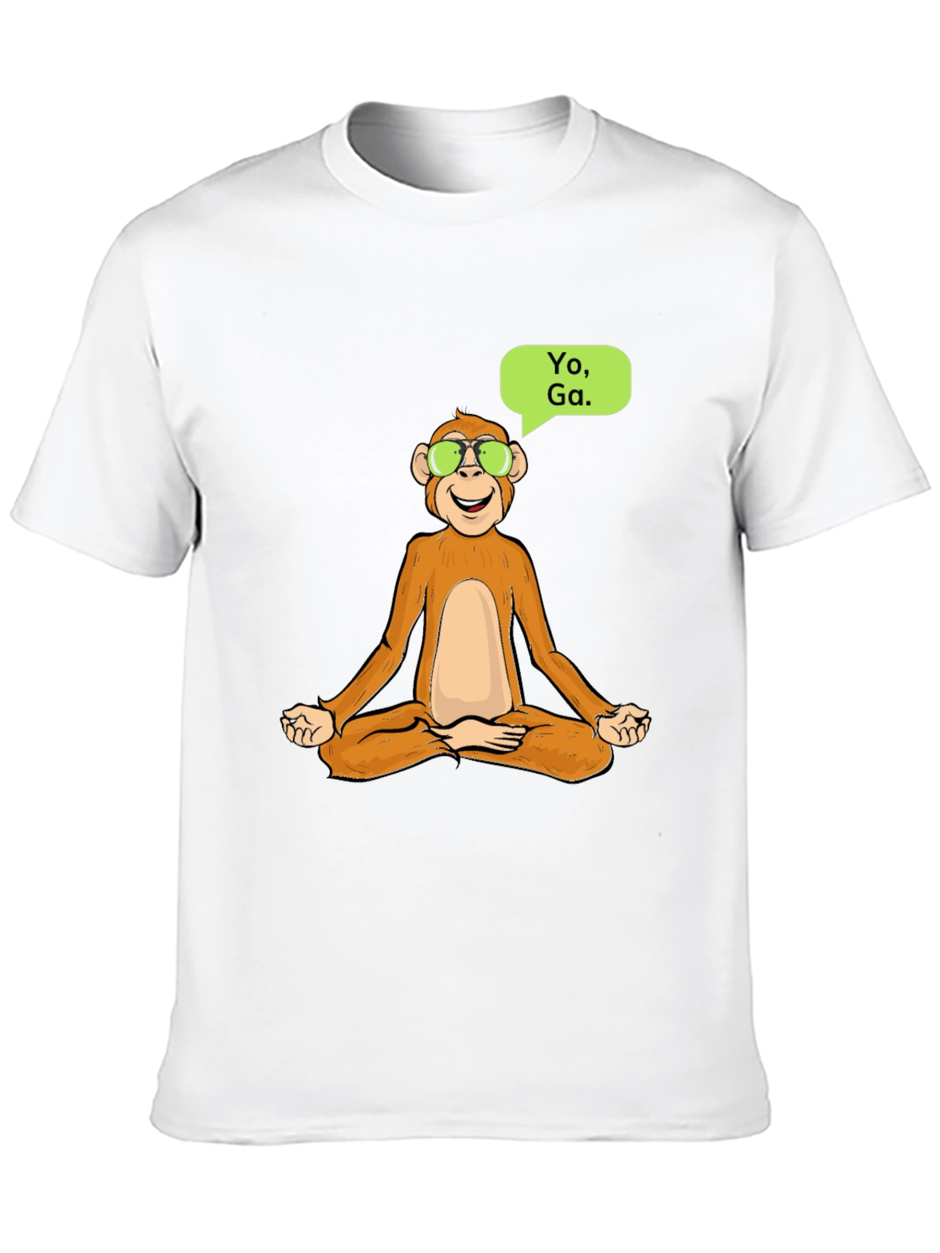 Yoga Monkey T-Shirt - Meditating Ape Cool Design