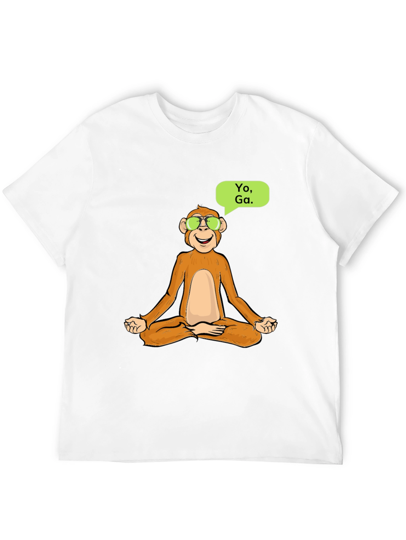 Yoga Monkey T-Shirt - Meditating Ape Cool Design