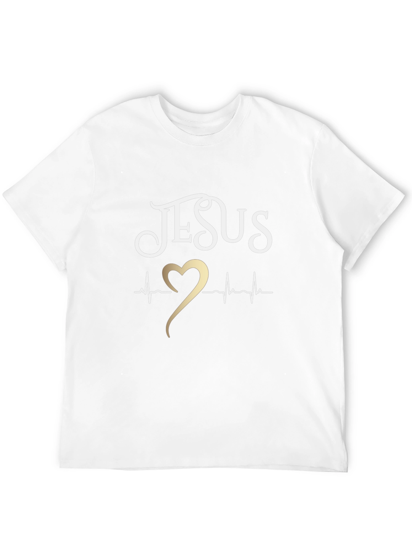 Jesus Heartbeat Graphic Tee - Christian Faith T-Shirt