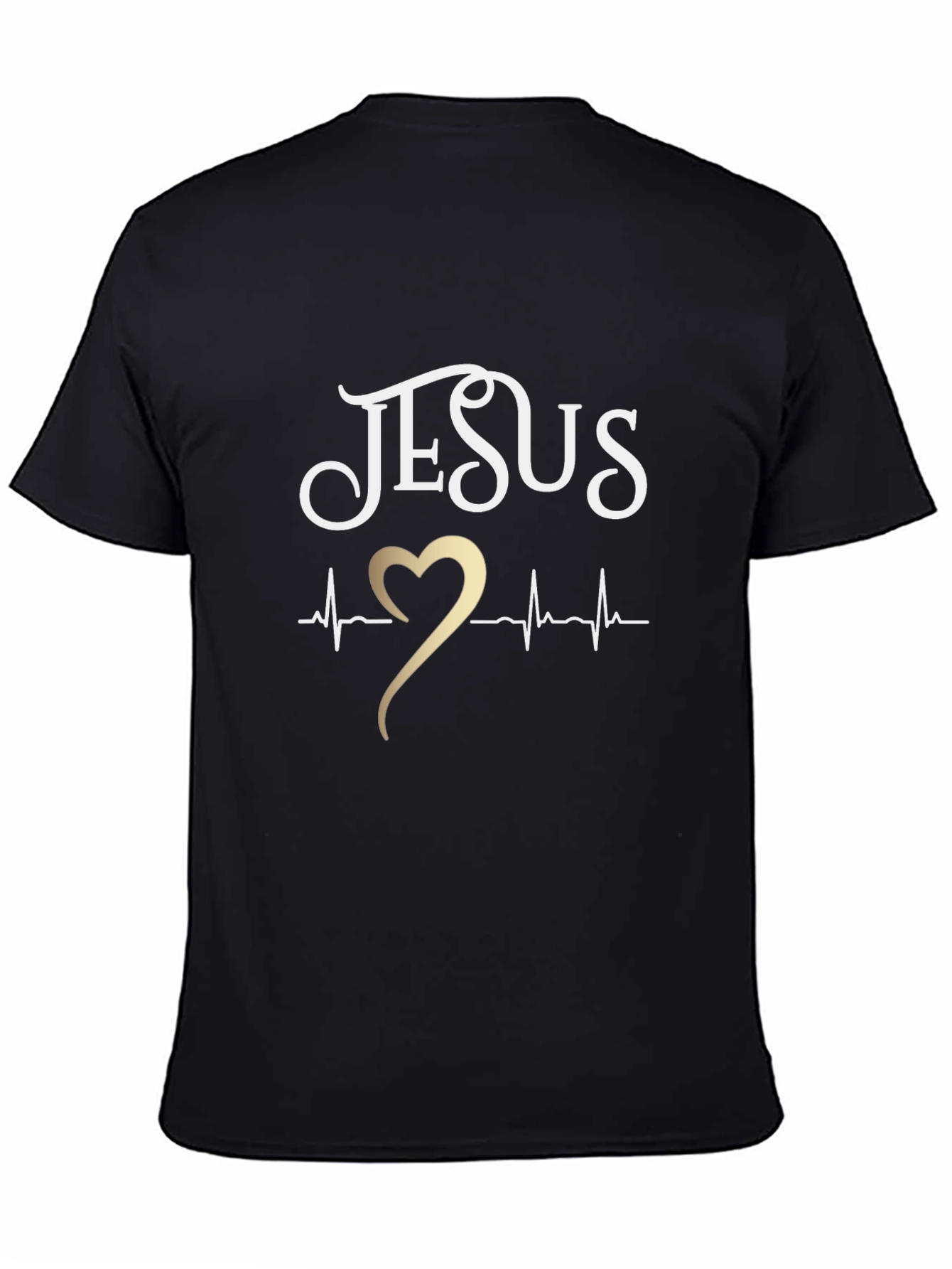Jesus Heartbeat Graphic Tee - Christian Faith T-Shirt
