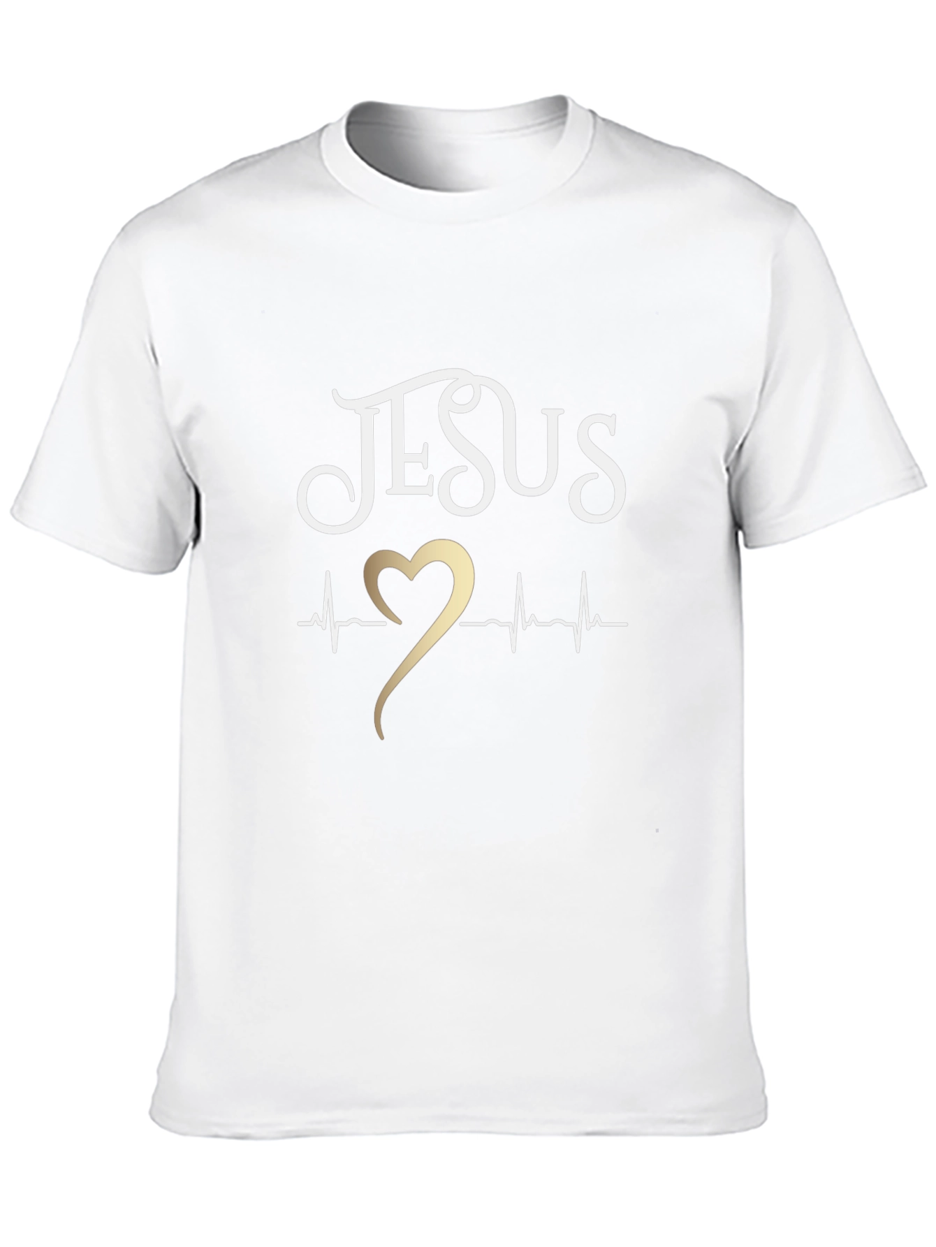 Jesus Heartbeat Graphic Tee - Christian Faith T-Shirt