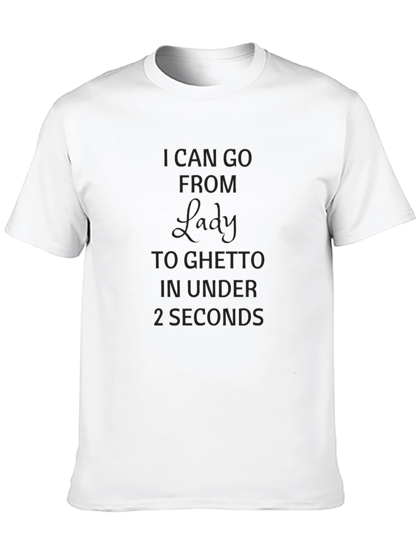 Lady to Ghetto Black Graphic Tee