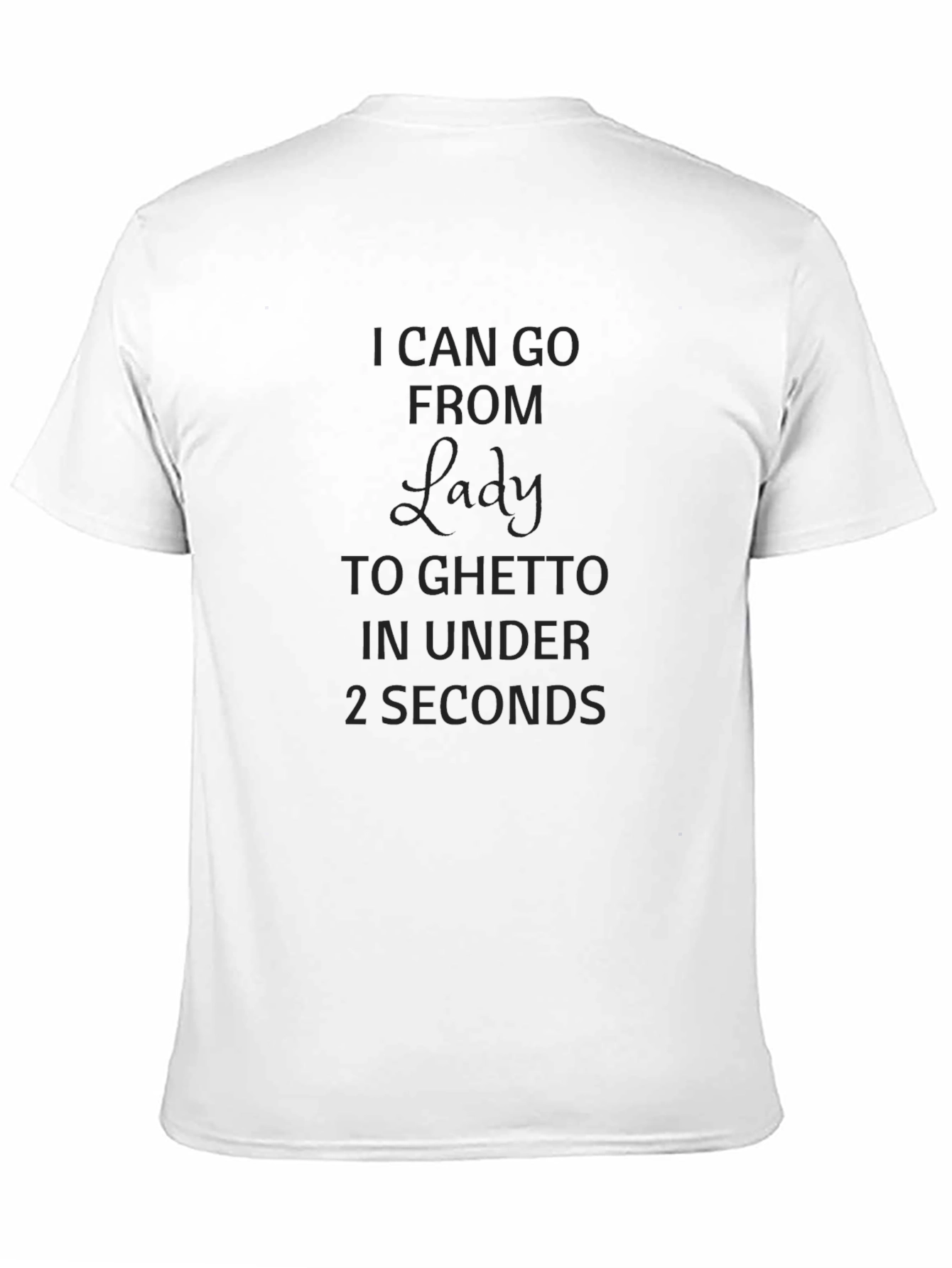 Lady to Ghetto Black Graphic Tee