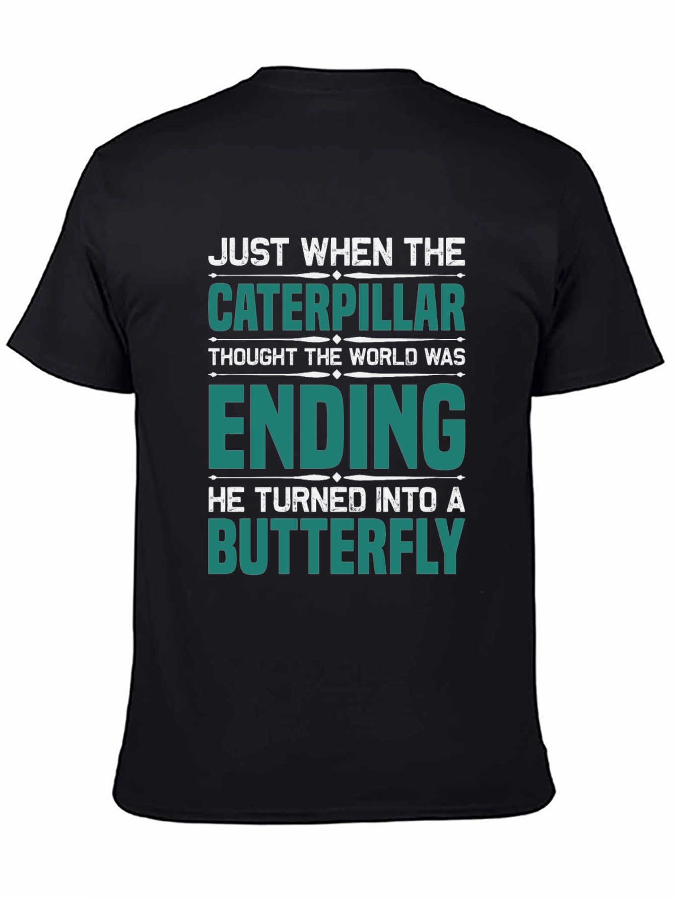 Caterpillar Turns Into Butterfly Graphic T-Shirt