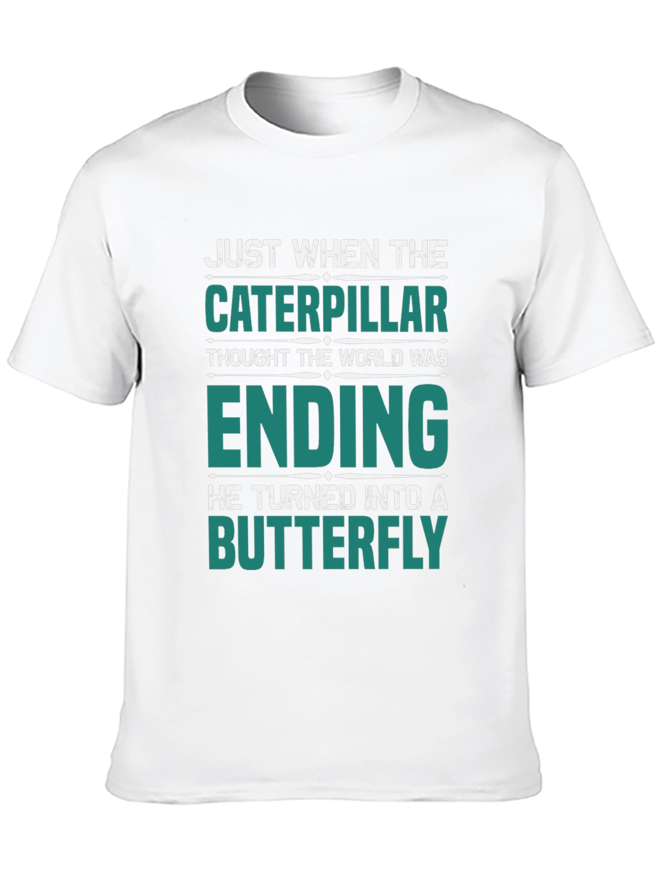 Caterpillar Turns Into Butterfly Graphic T-Shirt