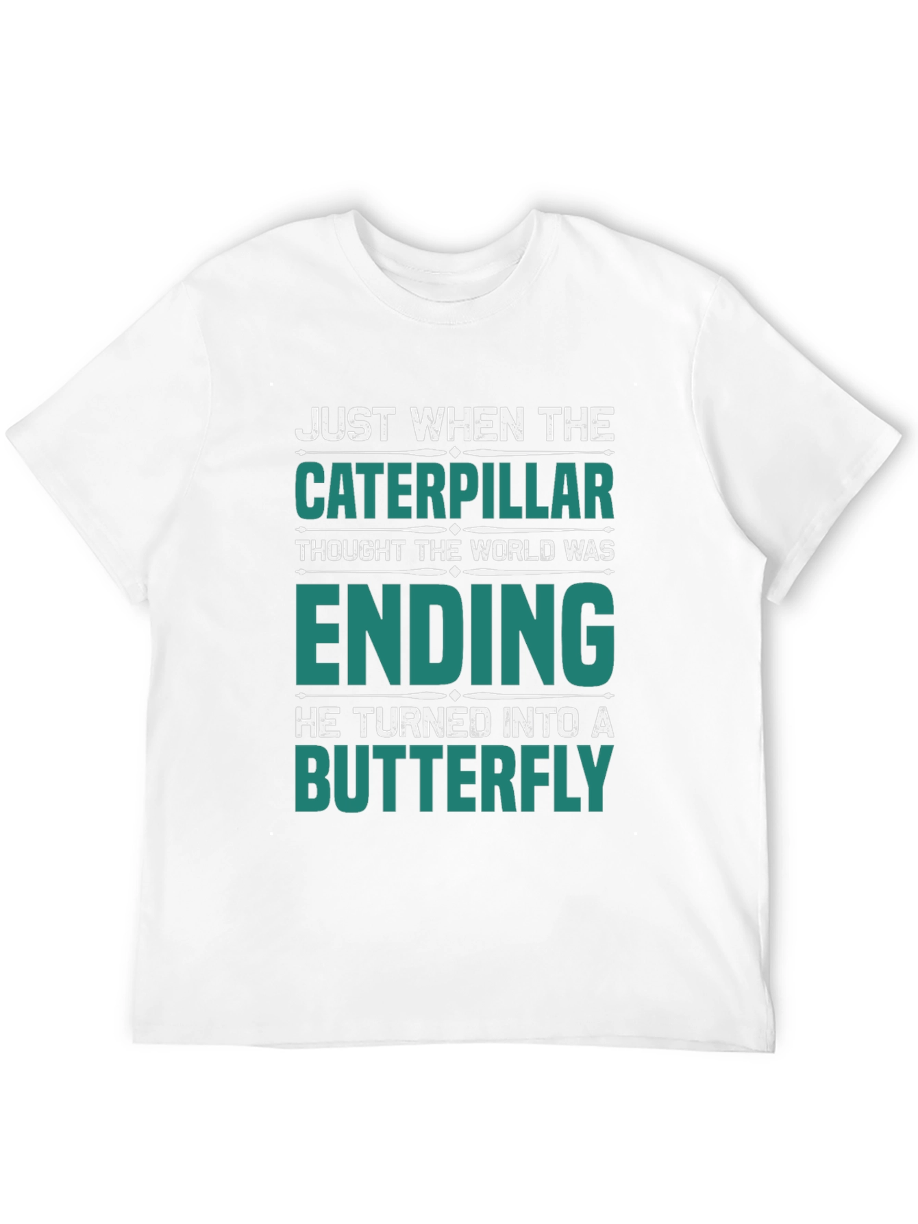 Caterpillar Turns Into Butterfly Graphic T-Shirt