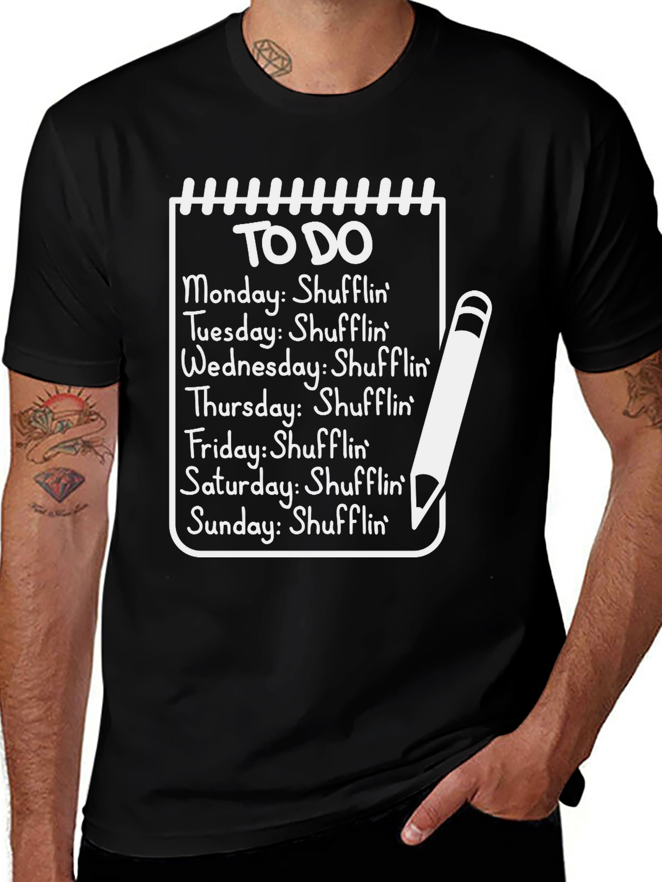 Shufflin To Do List Graphic Tee
