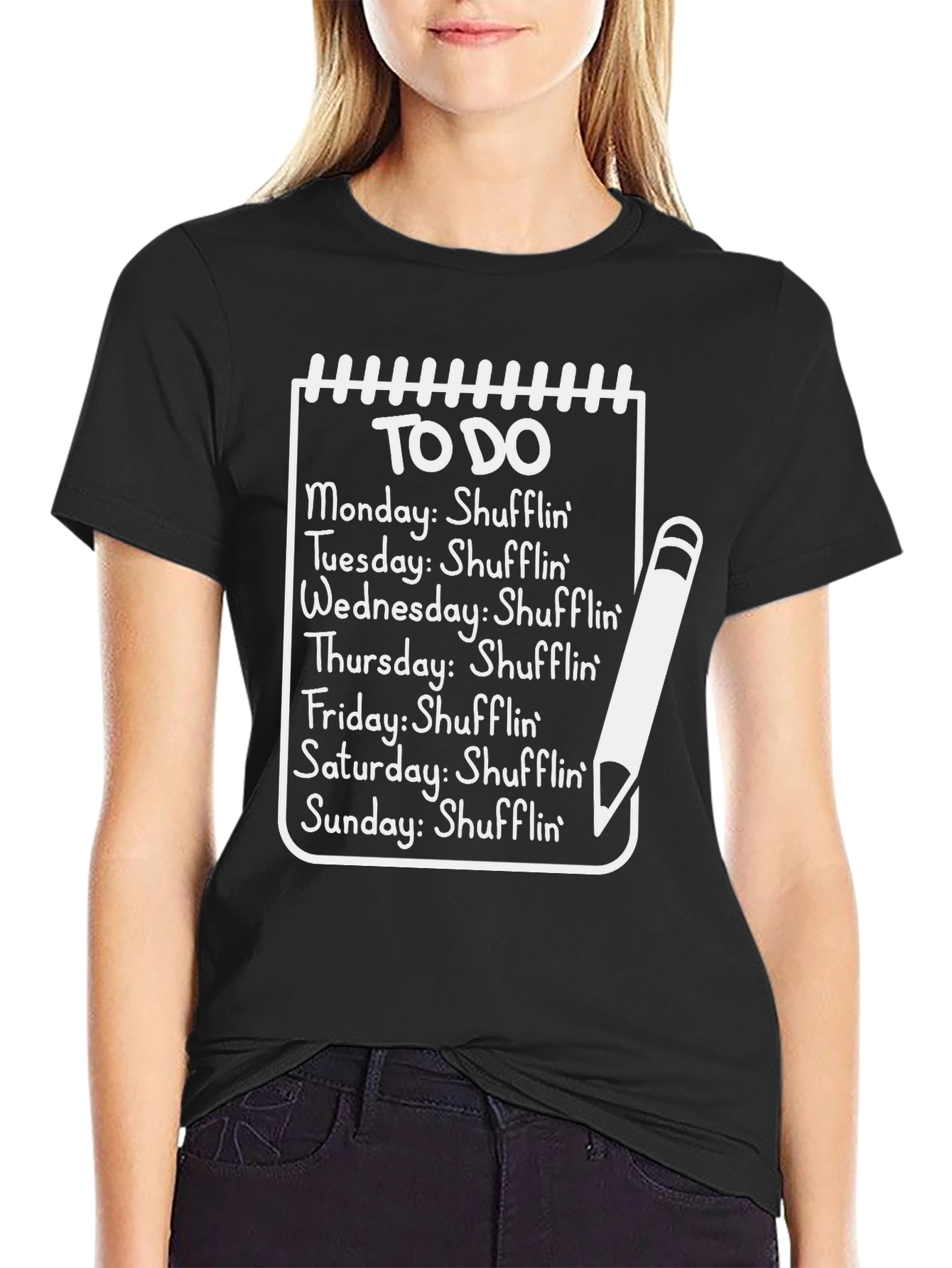 Shufflin To Do List Graphic Tee