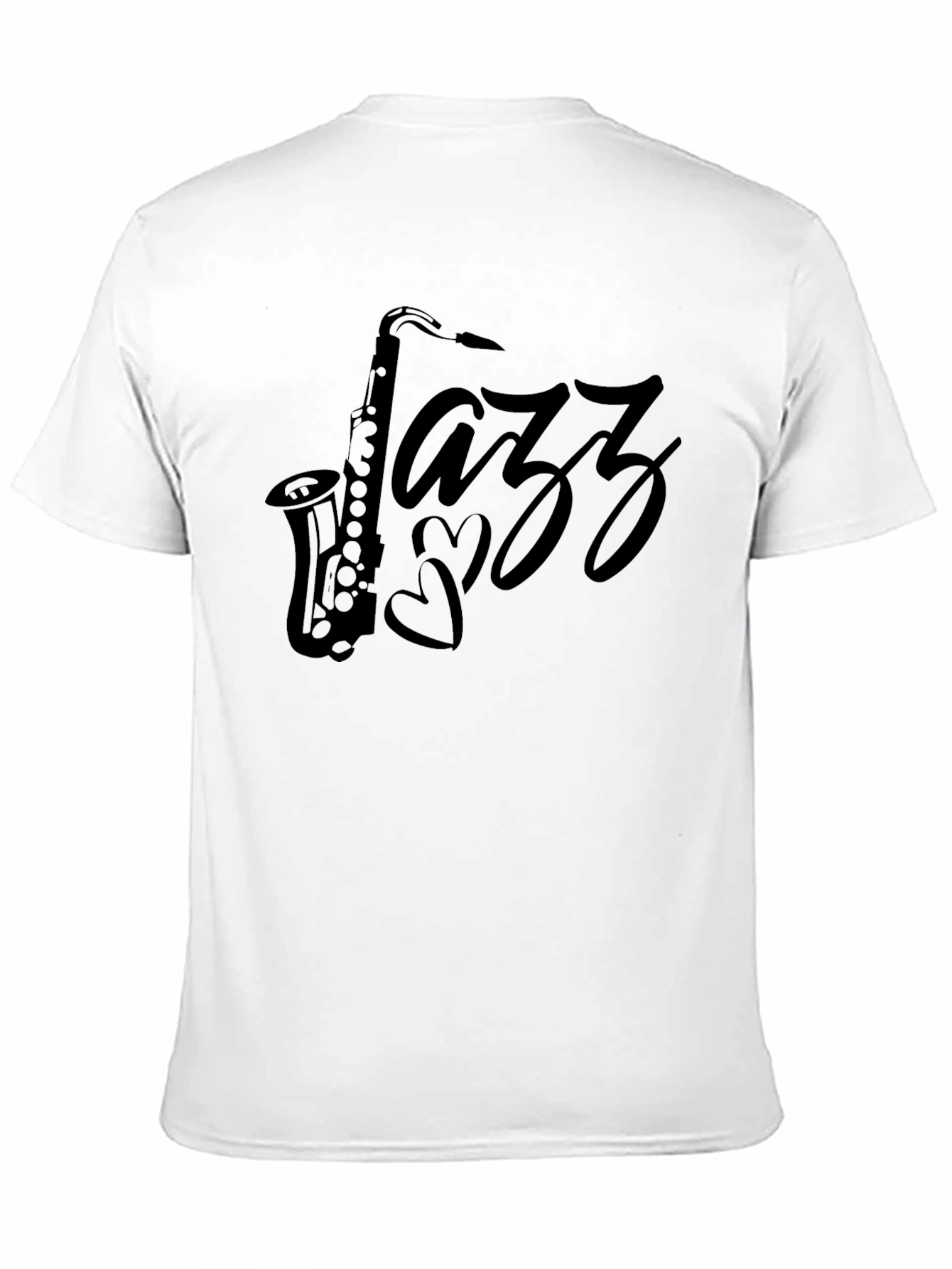 Jazz Music Saxophone T-Shirt - Mens Black Tee