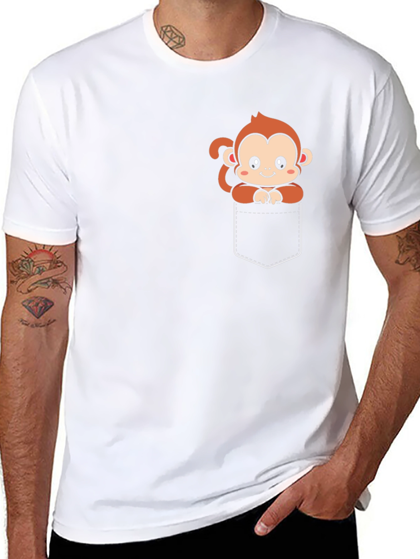 Monkey Pocket Graphic Tee