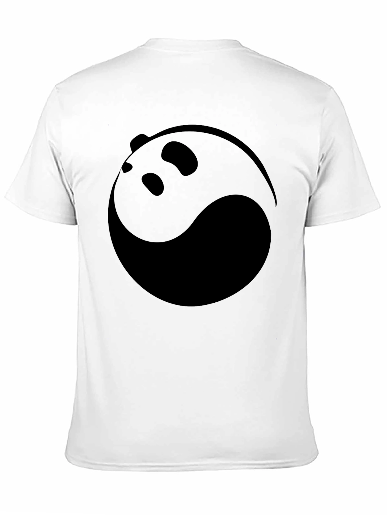 Yin Yang Panda Graphic Tee - Black