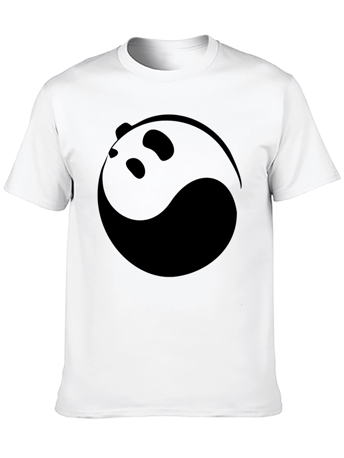 Yin Yang Panda Graphic Tee - Black