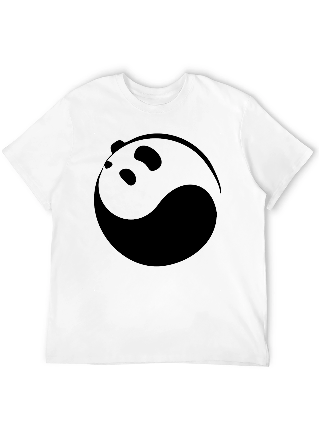 Yin Yang Panda Graphic Tee - Black