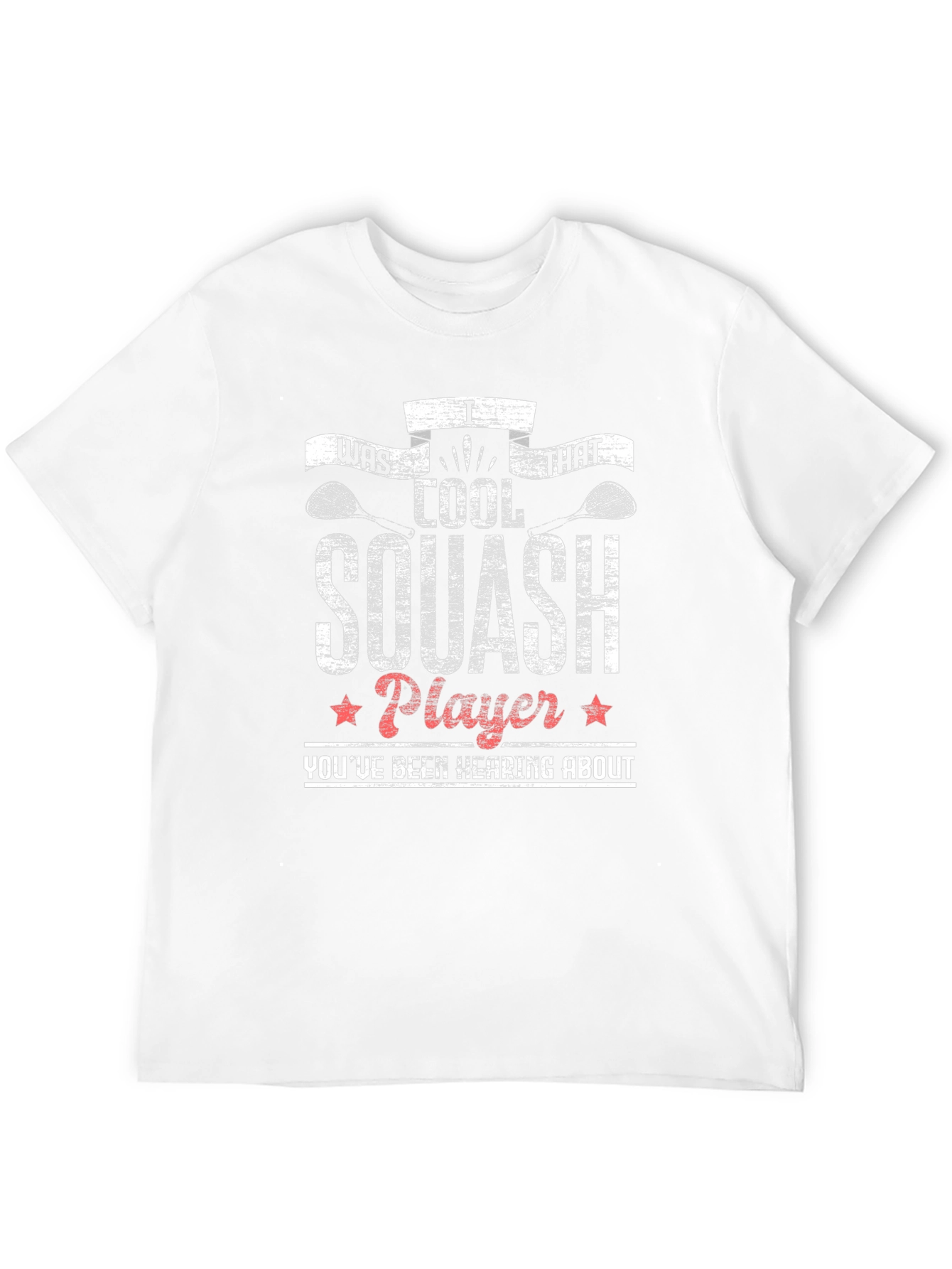 Cool Squash Player Graphic T-Shirt