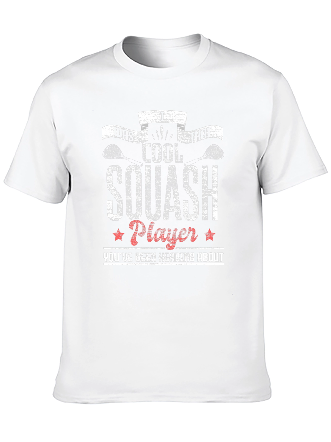 Cool Squash Player Graphic T-Shirt