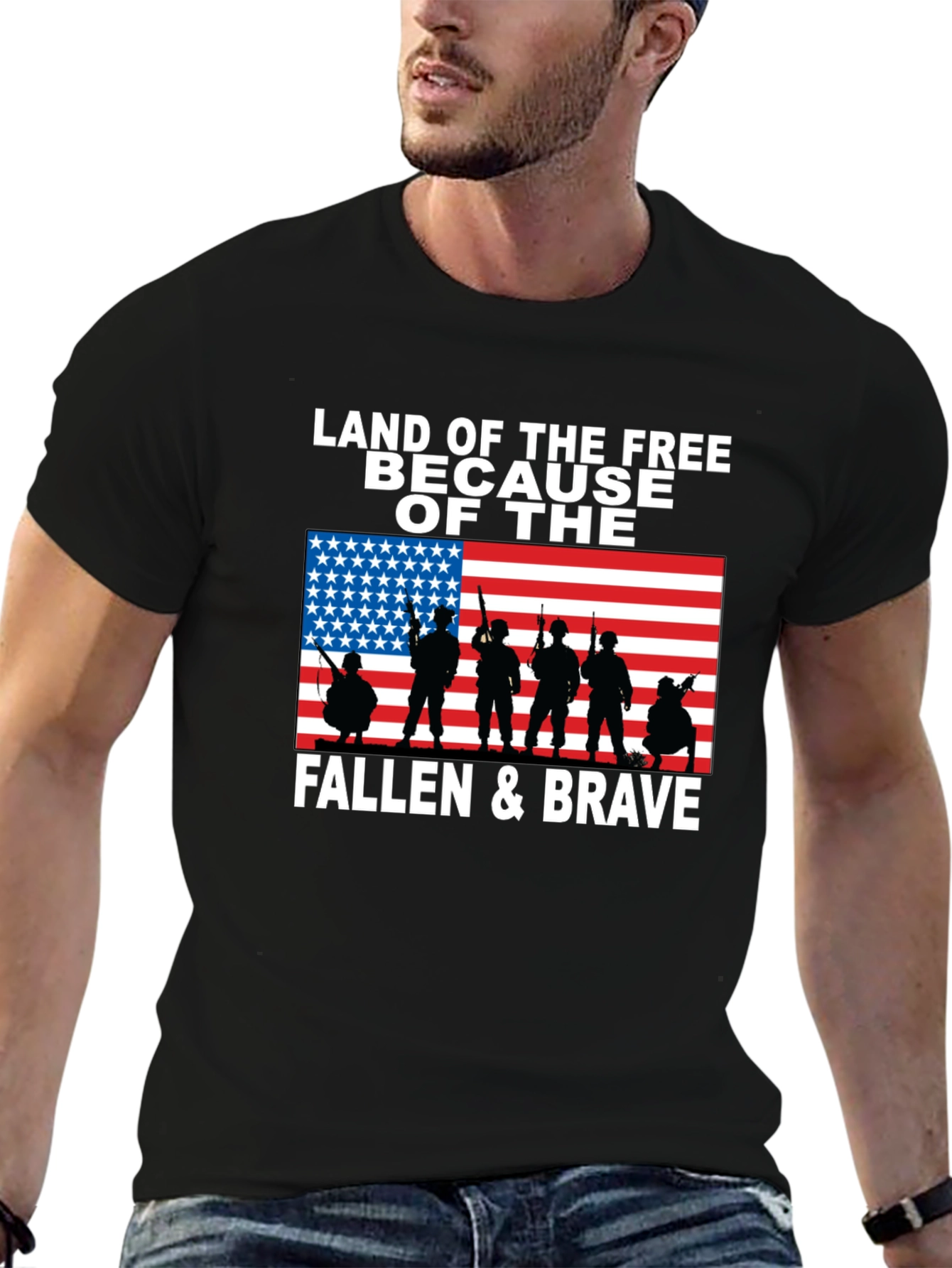Land of the Free Patriotic T-Shirt