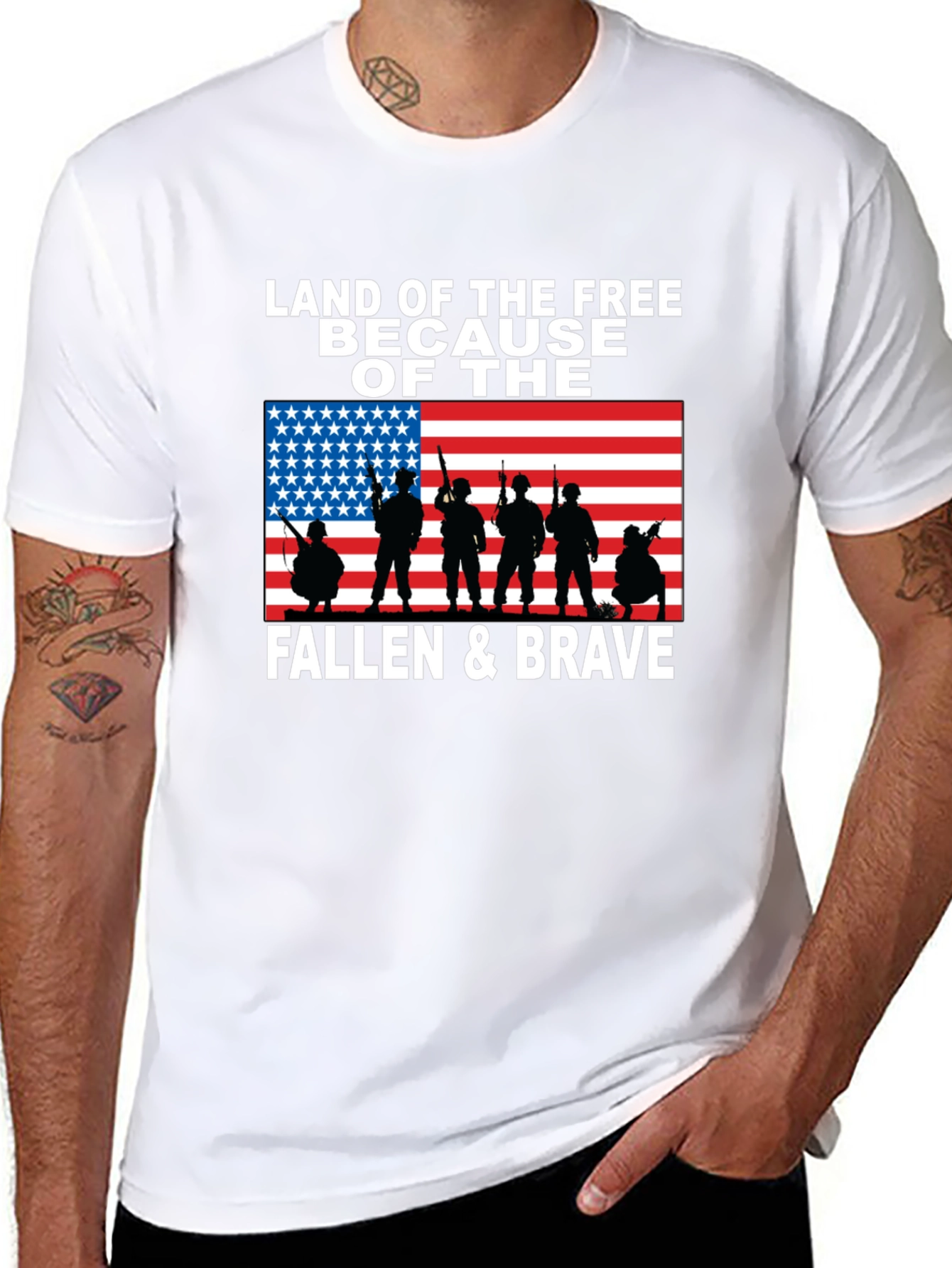Land of the Free Patriotic T-Shirt