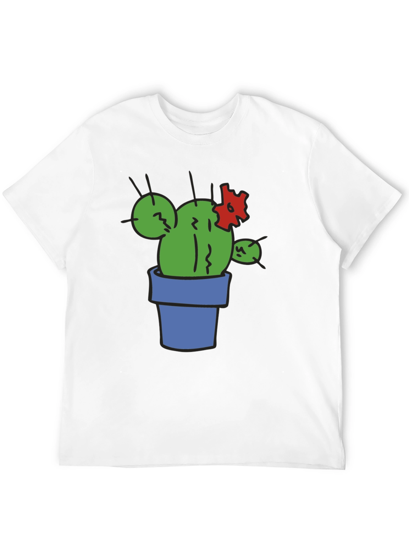 Cactus Graphic T-Shirt - Black