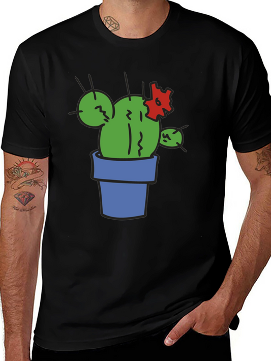 Cactus Graphic T-Shirt - Black