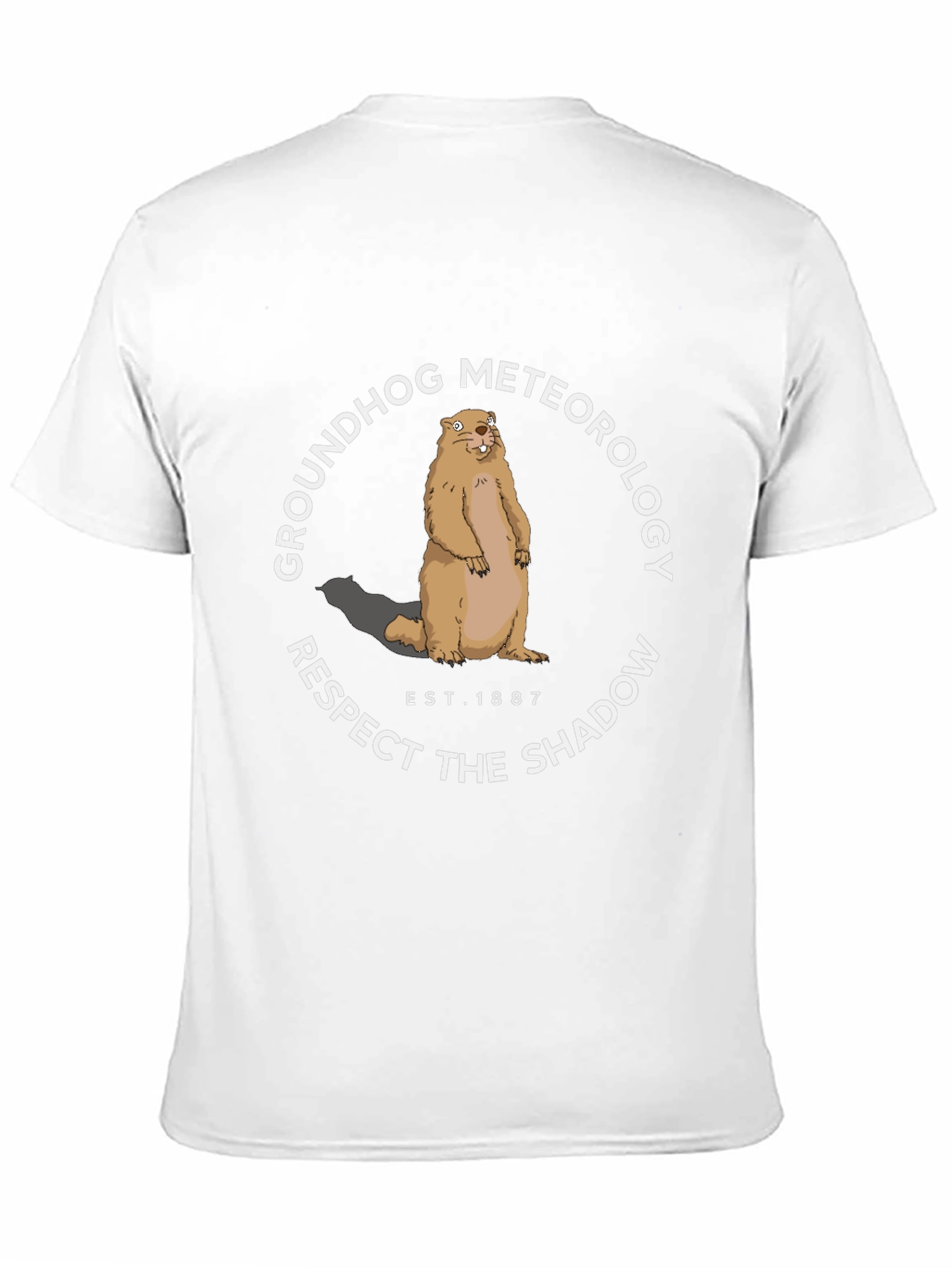 Groundhog Meteorology Respect the Shadow Graphic Tee