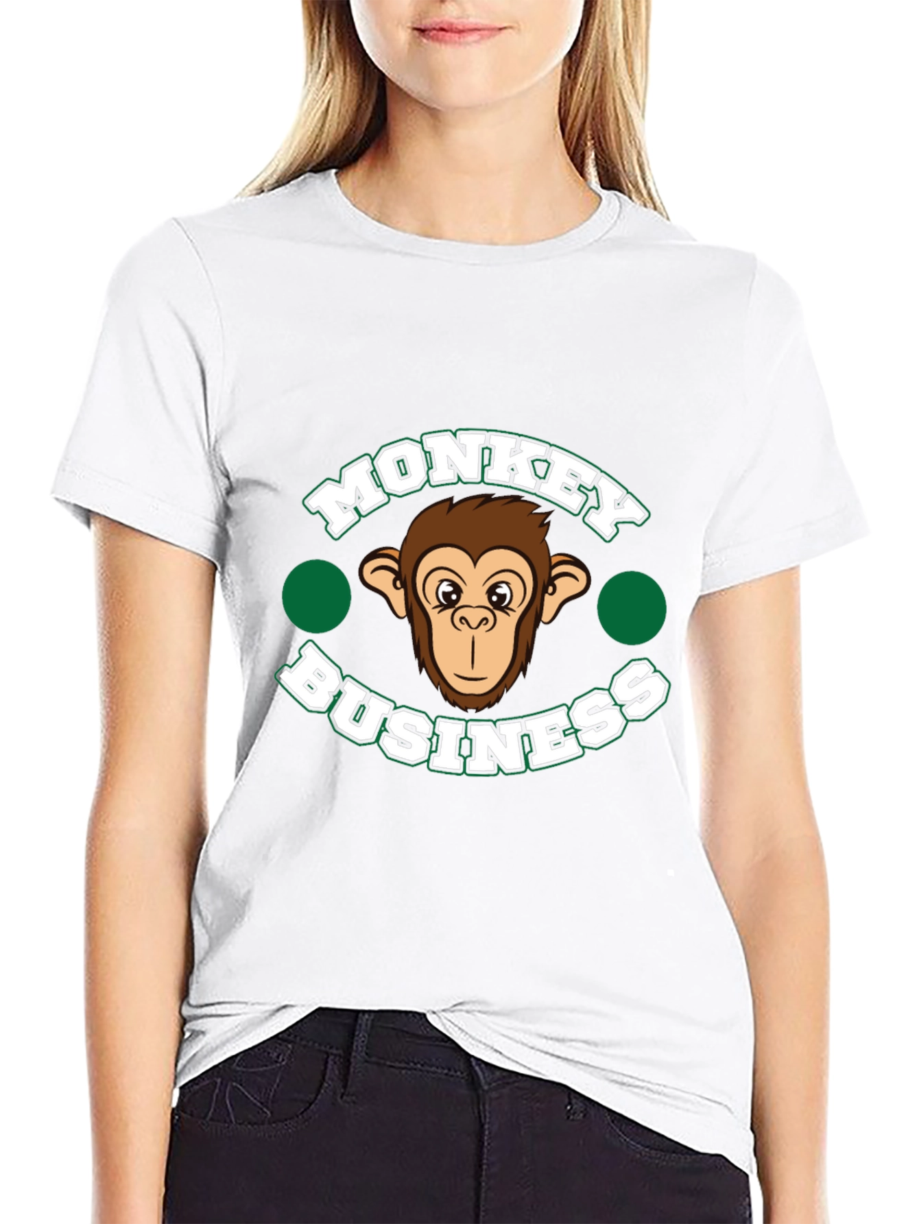 Monkey Business Graphic T-Shirt - Mens Black Tee