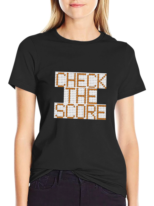 Check The Score Pixel T-Shirt - Retro Gamer Style