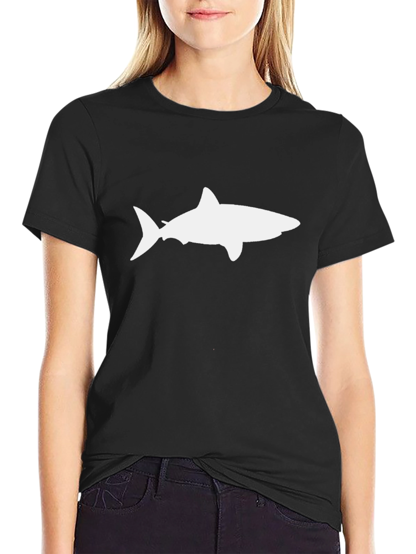 Shark Graphic Black T-Shirt