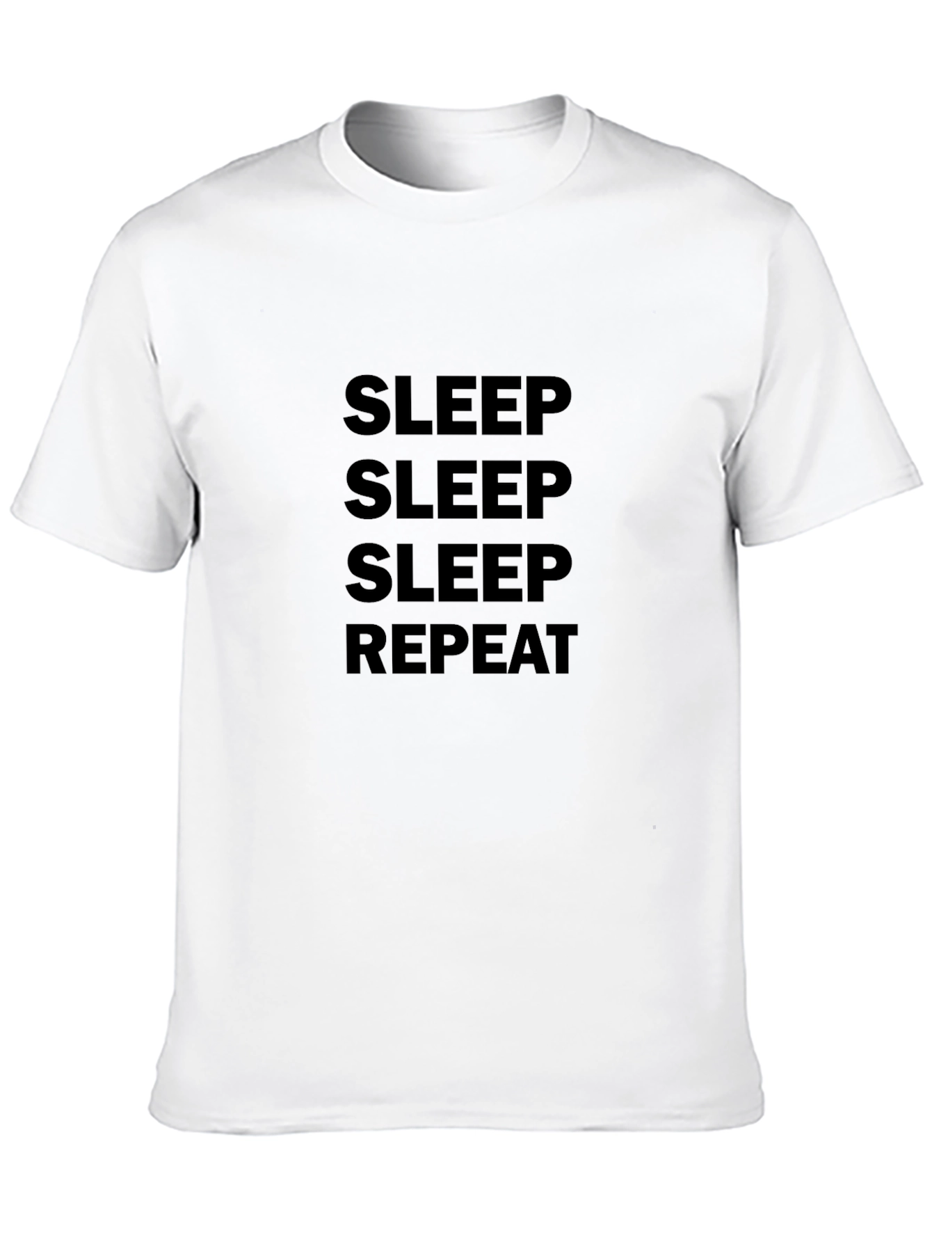 Sleep Repeat Black T-Shirt - Comfort & Style