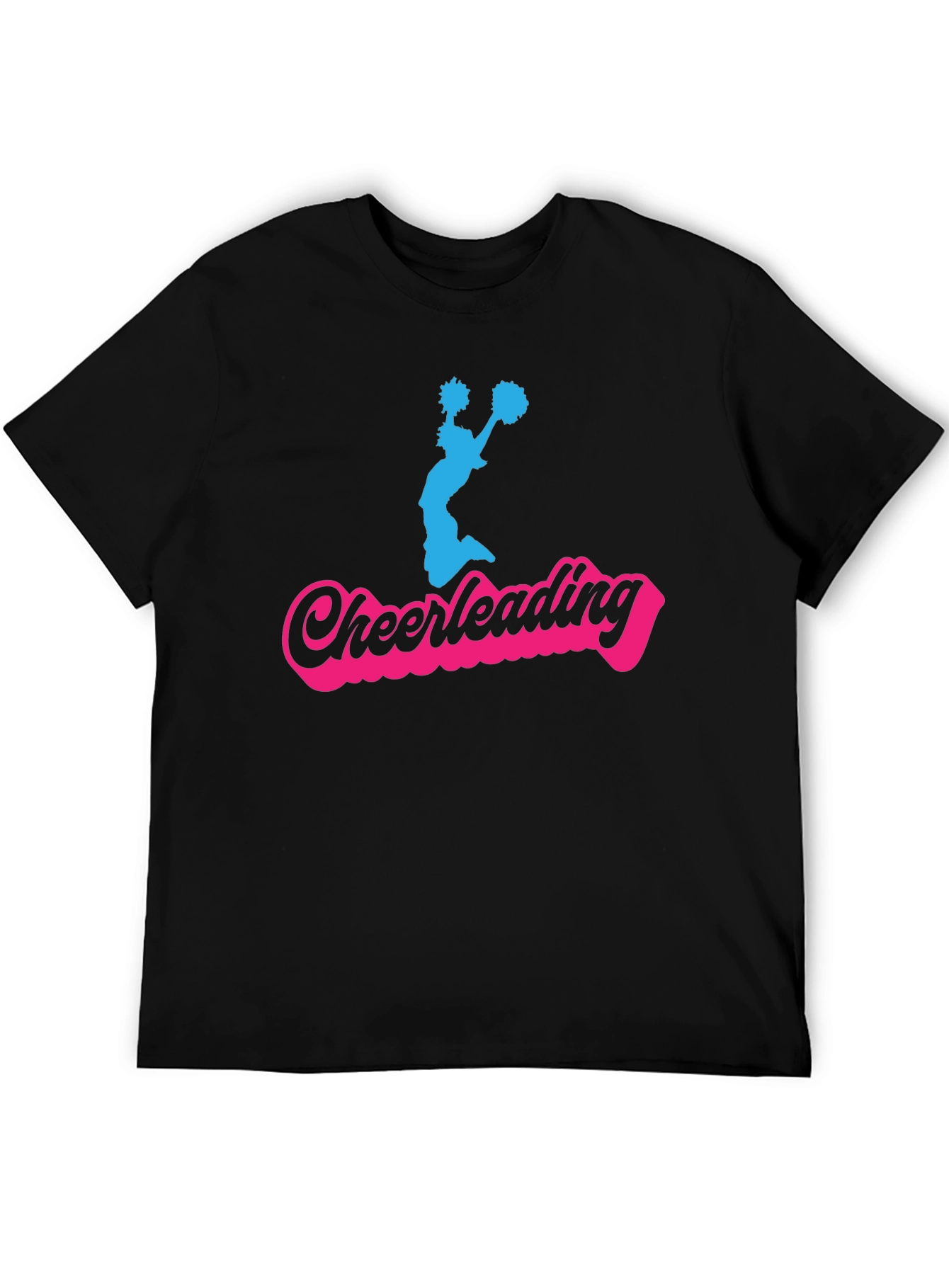 Cheerleading Graphic T-Shirt - Black