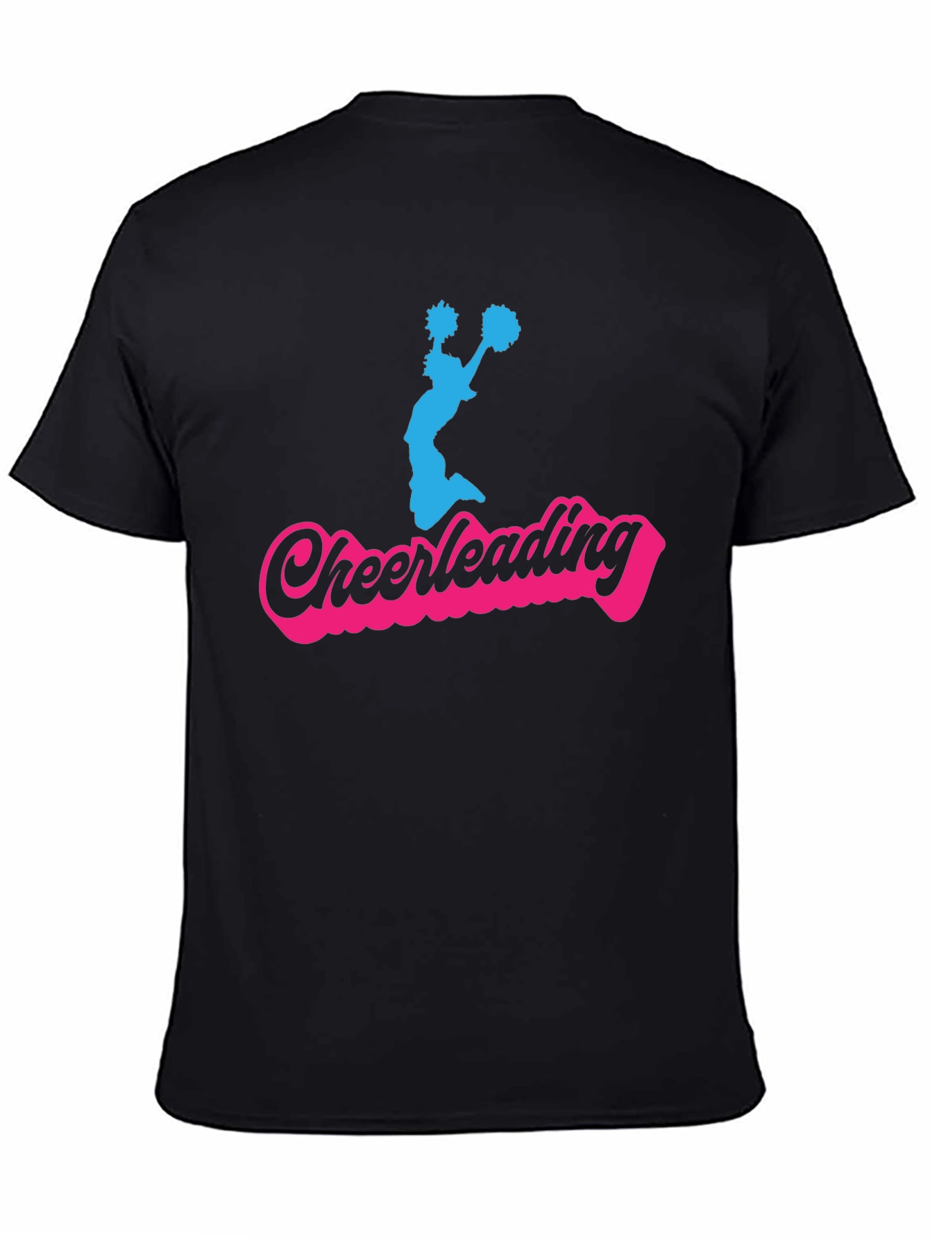 Cheerleading Graphic T-Shirt - Black