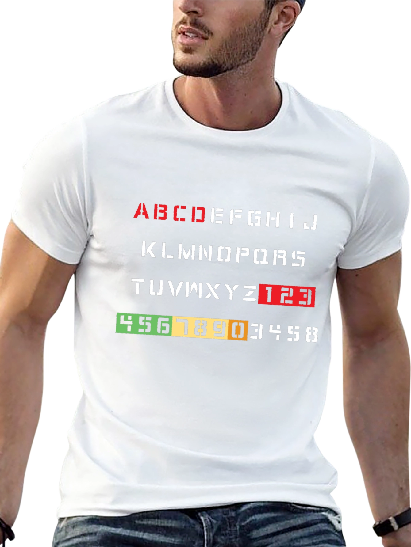 Alphabet & Number Tee